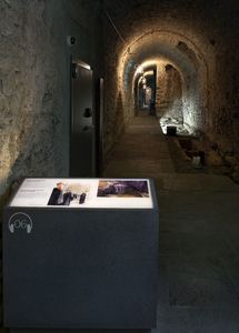 Couloir des catacombes, ancien chemin des pèlerins