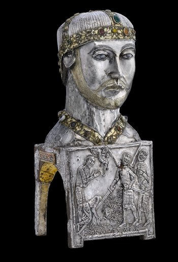 Abbaye de St-Maurice - Le Trésor - Chef reliquaire de saint Candide