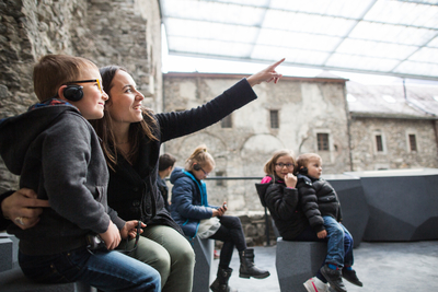 Les enfants à la découverte de l'Abbaye