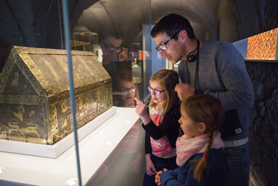 Les enfants à la découverte de l'Abbaye